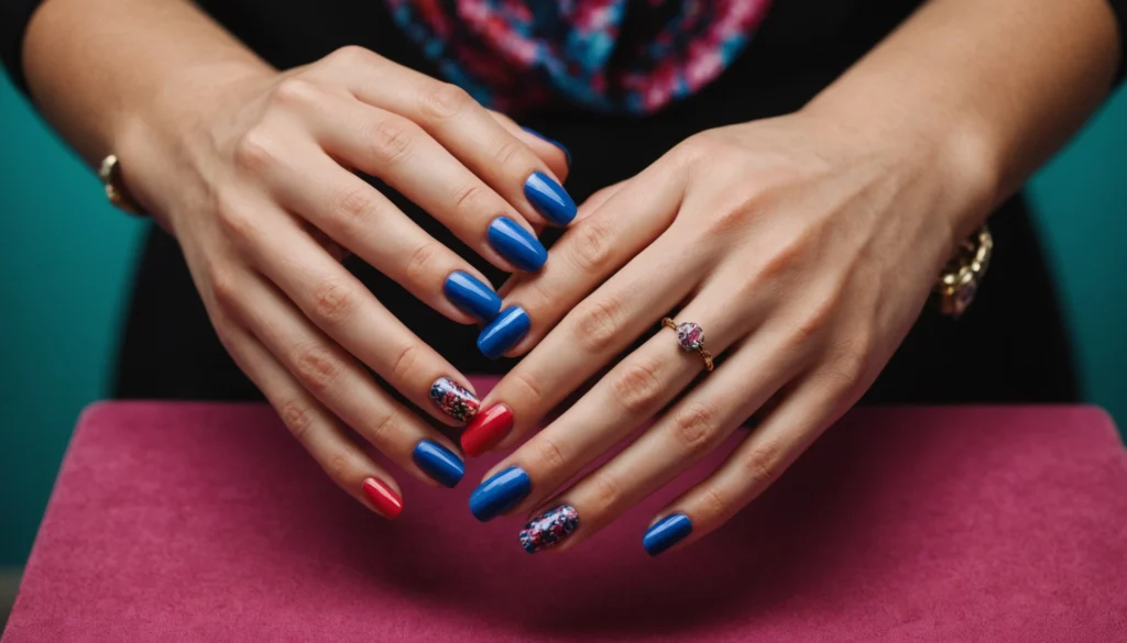 faux ongles couleurs