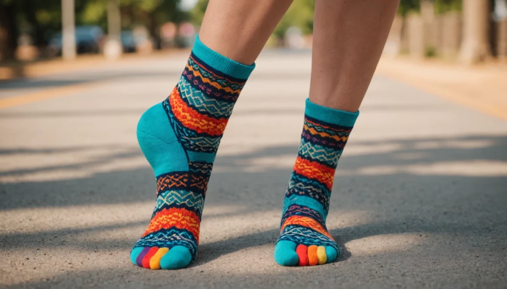chaussette avec doigts de pied