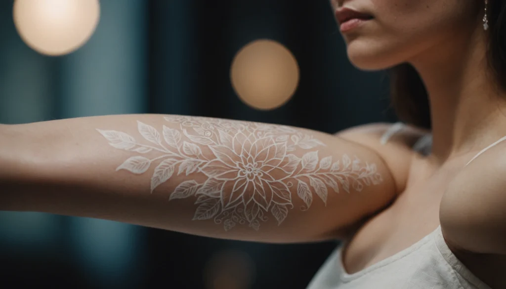 blanc tatouage